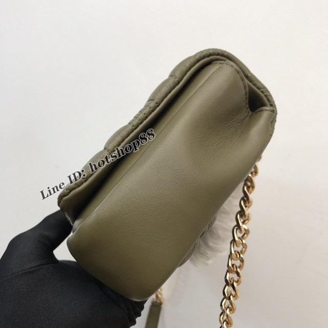 Burberry專櫃新款羊皮小號TB蘿拉包 巴寶莉絎縫品牌格紋鏈條單肩挎背女包 yxb1533